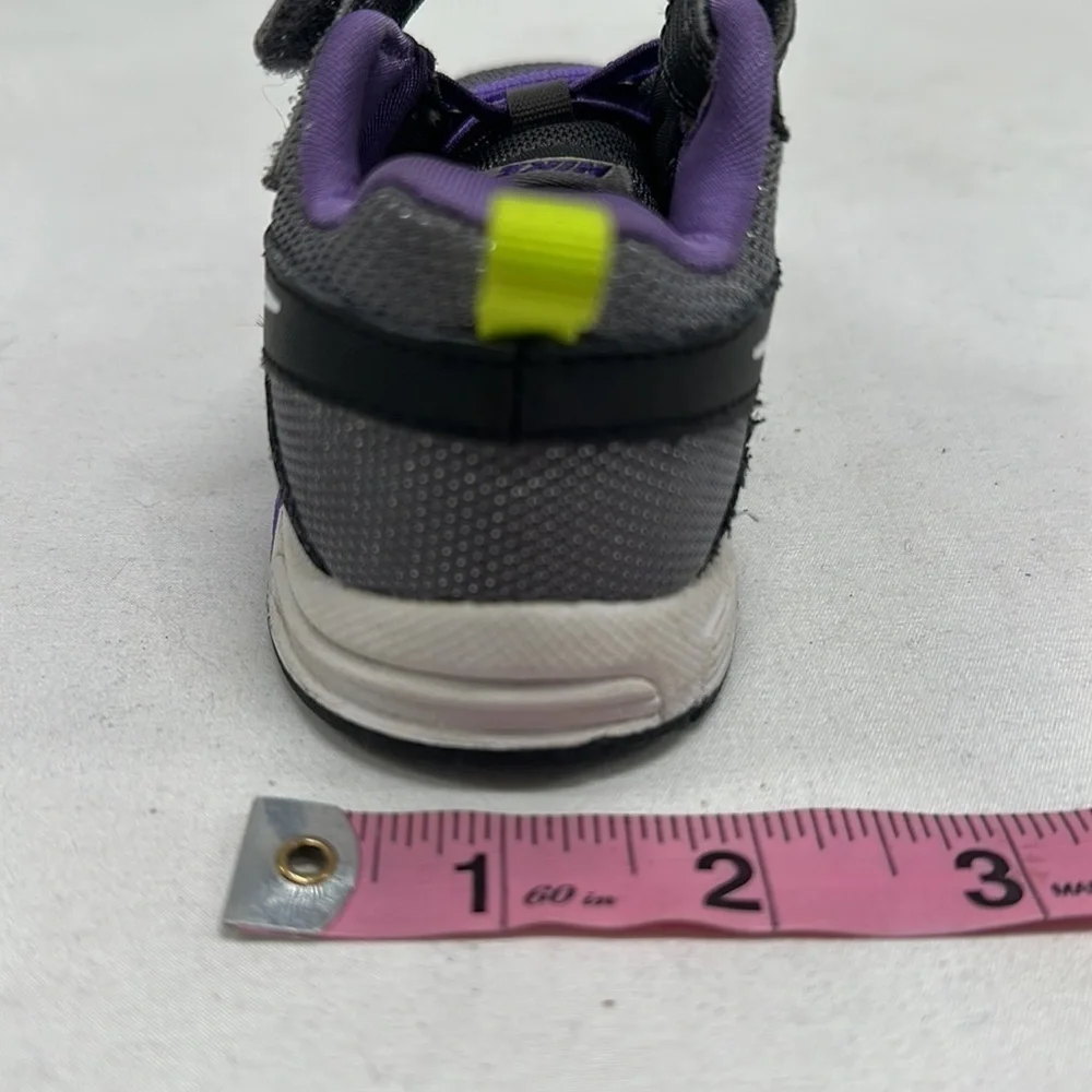 Nike Toddler Kids Black Purple Shoes Size 4 1/2